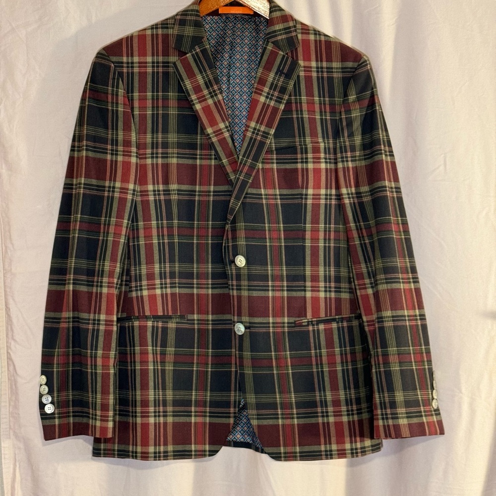 TALLIA Plaid Sports Coat 38R